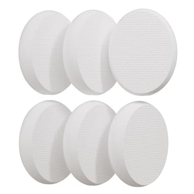 AmazerBath 6 PCS Lotion Applicator Replacement Pads, Back Sunscreen Applicator for Kids, Elderly, Women, Apply Cream Medicine Skin Cream Moisturizer Sunscreen Tanner, Handle Not Included，White