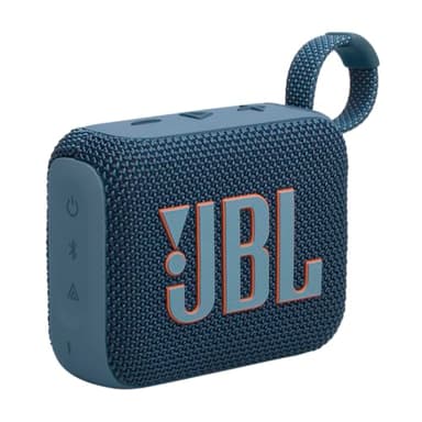 JBL Go 4 - Ultra-Portable, Waterproof and Dustproof Bluetooth Speaker, Big JBL Pro Sound with Punchy bass, 7-Hour Built-in Battery, Made in Part with Recycled Materials (Blue)