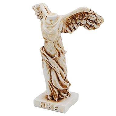 Kocris Casa Winged Victory of Samothrace Fish Tank Decorations Decor Sculpture Statues Figurine Ancient Greece Reptile Turtle Lizard Spider Tanks Terrarium Statue Décor Ornament Pet Brown