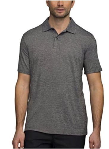32 DEGREES Weatherproof Cool Mens Polo, Short Sleeve 32Degree Shirt (XX-Large, Heather Dark Grey)