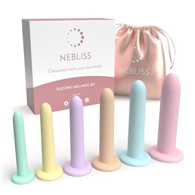 Nebliss Silicone Wand Set For Women - 6 Piece Trainer Kit - Body Safe Silicone