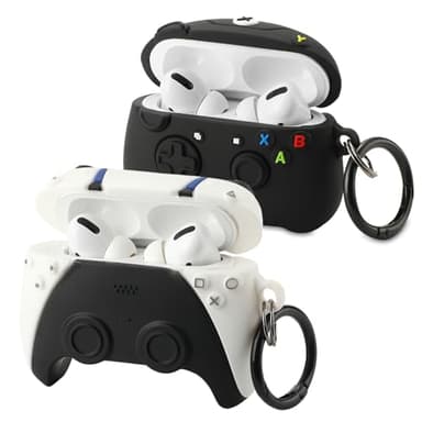 [2Pack]Gedicht for Airpods Pro 2nd Generation Case,Funny 3D Cartoon Game Controller Design Silicone Soft Cases for Airpods Pro Case 2nd Gen/Pro 1st Cases with Keychain Kids Women Men for Airpod Pro 1