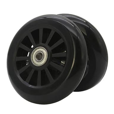100mm Pro Kick Scooter Wheels Replacement Pair-Plastic Core 100mm Scooter Wheels for Razor Fuzion Scooters (2)
