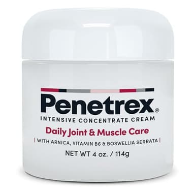 Penetrex Joint & Muscle Therapy - Soothing Comfort for Back, Neck, Hands, Feet - Premium Whole Body Rub with Arnica, Vitamin B6 MSM & Boswellia - Non-Greasy 4oz Cream