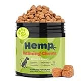 Zingly Hemp Calming Chews for Dogs Treats Chews - Anxiety Relief Treats, Separation Anxiety Relief for Dogs Calming Treats Pet Calming Care Chews for Anti Anxiety Dogs, Peanut Butter, 120 Counts