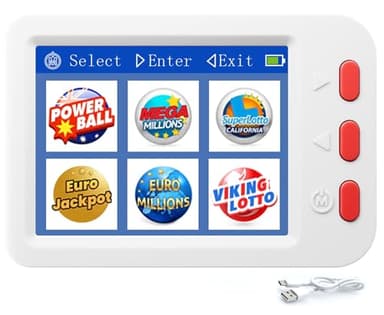 AI Lottery Number Picker, Lottery Ball Machine Electric, Lotto Genius AI Software, AI Lottery Number Generator, with Powerball and Mega Millions
