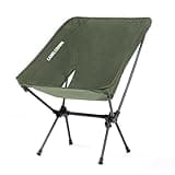 CAMEL CROWN Portable Camping Chair Folding Compact Lawn Lightweight Backpacking Chair with Carry Bag for Outdoor Hiking Beach Travel Picnic Festival Army Green