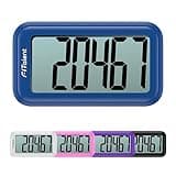 Pedometer for Walking Steps and Miles, 3D Accurate Simple Pedometer, Step Counter for Kids Men Women Seniors, Step Tracker with Clip Lanyard, Blue