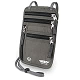 Hero Travel Supply Neck Wallet, RFID Blocking Passport Holder, Easy to Conceal Travel Pouch