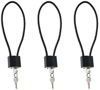 lockforall Cable Gun Locks with Keys Hunting Sports- Keyed Alike 15" Cable Gun Safe Lock CA DOJ Approved for Pistols, Handguns, Rifles, and Shotguns, Home, Storage Firearm Locking and Safety