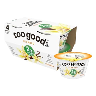 Two Good Low Fat Greek Yogurt, Vanilla, Lower Sugar, Gluten Free, 5.3 OZ