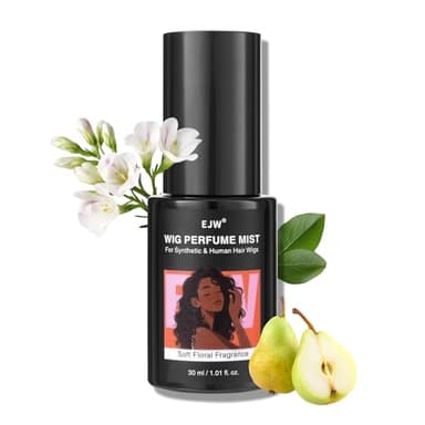 EJW Wig Perfume Spray – Deodorizing Floral Scent Mist for Synthetic & Human Hair, Odor Removal & Long-Lasting Freshness, Alcohol-Free Lightweight Formula - 1.01 fl oz