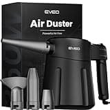 EVEO® Electric Air Duster - MAX Flow Compressed Air Duster | PC Cleaning Kit Electric Duster - Computer Duster PC Cleaner for Computer, Laptop, Keyboard & More, Electric Air Duster - AX Black (350W)