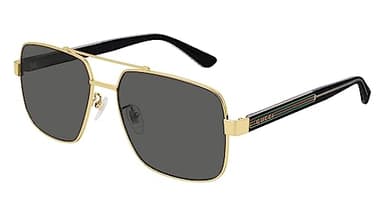 Gucci Unisex - Adult GG0529S-001-60 Sunglasses, Gold Black, 60, Gold - Black, 60