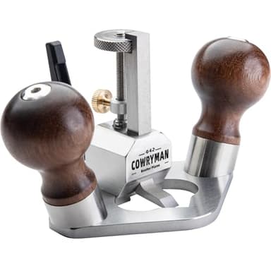 Cowryman 042 Router Plane Handheld Precision Woodworking Tool with Depth Stop for Detailed Corner Cutting and Joinery Dado Grooves