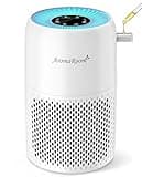 AromaRoom Air Purifiers for Bedroom with True HEPA13 Filters 3-in-1, Pet Air Purifier with Aroma Pad for Wildfires Smoke Pollen Dander, 22dB Quiet Air Cleaners for Baby Room Office Dorm (Blue Light)