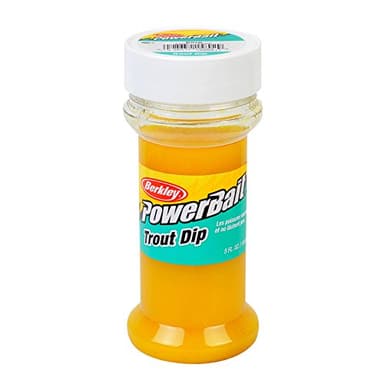 Berkley PowerBait Trout Dip PowerBait® with Corn 5 oz Bottle, Unique Dipping System, Irresistible Scent & Flavor, Ideal for Rainbow, Brown, Lake Trout, and More