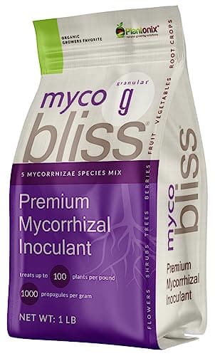 Myco Bliss Granular (1lb) - Mycorrhizal Fungi for Plants - 5 Strain Mycorrhizal Inoculant with 1000 Propagules Per Gram - Highly Concentrated Mycorrhizae for Plants, Potting Soil, & Garden Soil