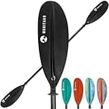WONITAGO Kayak Paddle Premium Carbon Fiber Paddle with Reinforced PP + Fiberglass Blade, Floating Adjustable Kayaking Oars, 3 Piece, 220-240 cm/86-94 Inches, Black
