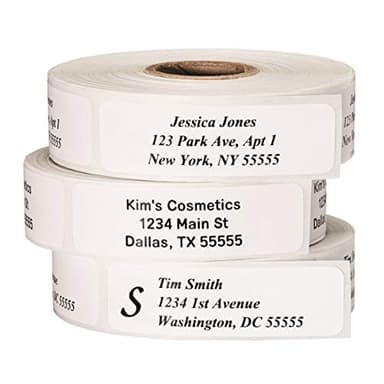 Return Address Labels - Roll of 500 Personalized Labels (White)