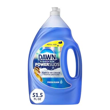 Dawn Platinum Plus PowerSuds Liquid Dish Soap, 51.5 oz. Refill