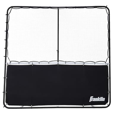 Franklin Sports Pickleball Rebounder Net - Pickleball Training + Practice Equipment - Portable Folding Net for Singles + Doubles Training - Court Markers Included - 83" Inches