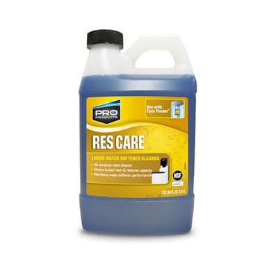 Pro Products Res Care Liquid Water Softener Cleaner, Universal Cleanser for Hardwater Systems, Unscented, 64 oz