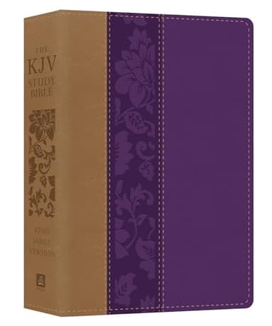 The KJV Study Bible - Large Print [violet Floret]
