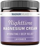 Magnesium Lotion – Nighttime Magnesium Cream – Apply to Legs, Arms or Chest - Topical Magnesium Chloride – USA Made and Safe for Kids (Lavender)
