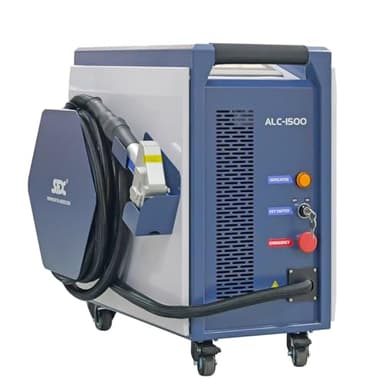 1500W Air-Cooled Laser Cleaning Machine for Rust Removal Continuous Laser Cleaner for Rust, Paint & Oil Stains, 250mm Wide Scan Smart IoT Remote 220V Portable Handheld Laser Cleaner Class 2