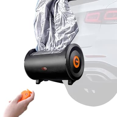 Retractable Automatic Car Cover with Remote, Portable Smart Full Car Shade for Sedans, 10-Second Setup & Storage, Hail Protection Car Tent Awning, Built-in Battery for 50 Uses