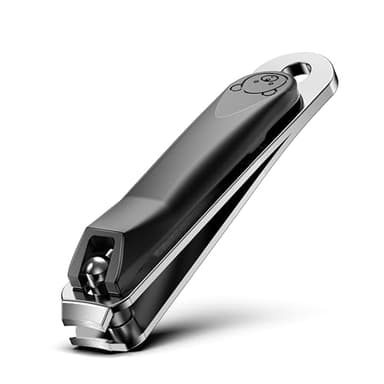 FVION Baby Nail Clippers - Stainless Steel Kids Nail Clippers Trimmer, Small Jaw Children Fingernail Clippers for Toddler, Infant, Babies - Safe Nail Grooming Tool - Black