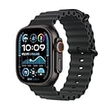 Apple Watch Ultra 2 [GPS + Cellular 49mm] Smartwatch, Sport Watch with Black Titanium Case with Black Ocean Band. Fitness Tracker, Precision GPS, Action Button, Extra-Long Battery Life