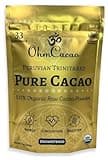 Ohm Pure Cacao Powder | Unsweetened Premium Cacao | Natural Source of Magnesium & Iron | Organic Chocolate Baking Powder/Drink Mix (33 Servings)