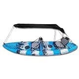 Canoe Kayak Boat Sun Shade Canopy, Universal Awning Canopy, and Awning Top Cover for Inflatable Boat Kayak Fishing Outdoor (Black)