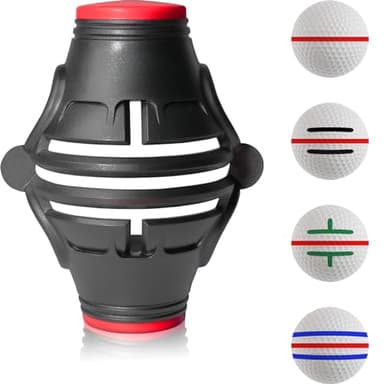 OlibaDu 1 Pack 360° Triple Line Golf Ball Marker，Golf Ball Line Marker Tool，Golf Ball Marker Stencil，Alignment Ball Marker，Golf Accessories