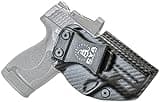 CYA Supply Co. Base Optics Ready (Carbon Fiber) Inside Waistband Holster IWB Veteran Owned Company Fits S&W M&P Shield M2.0 & M&P Shield Plus 3.1"