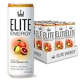 Elite Energy Healthy Energy Drink for Focus, Energy & Mood Support - Blood Orange Yuzu, 12-Pack | with Lion's Mane, Ashwagandha, L-Theanine | Zero Sugar, Vegan, Gluten-Free, No Artificial Sweeteners