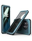 Feitenn for Oneplus 5G Metal Case, Premium Aluminum Metal Hard Case Cover Military Rugged Shockproof Heavy Duty Protective Bulit in Tempered Glass Screen Protector Case for Oneplus 11 5G (Green)