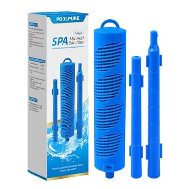 POOLPURE Hot Tub Mineral Stick, Silver Mineral Ion Cartridge, Spa Silver Ion Sanitizer (1 Pack)