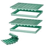 Water Bottle Ice Cube Trays for Freezer - Silicone Ice Stick Mold with Support Fame, Long Ice Cube Maker for Chilling Whiskey, Cocktails, Coffee - Reusable Easy-Release Narrow Ice Tray (Pack of 2)