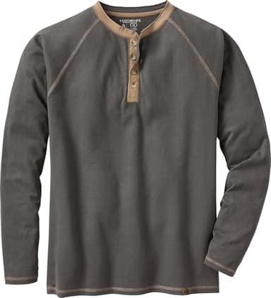 Legendary Whitetails Men's Recluse Henley Charcoal X-Large