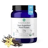 Ora Organic Plant-Based Protein Powder - 23g Protein for Women and Men - Vanilla Flavor 20 Servings, Vegan, Clean Protein, Third-Party Tested, Gluten-Free - 20 Servings