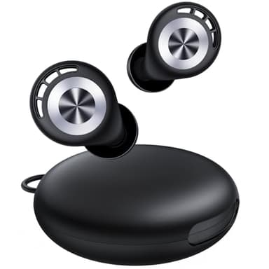 Ear Plugs for Sleeping 50dB Earplugs Noise Cancelling Ear Plugs for Noise Reduction Concerts Soft Reusable Silicone Earplugs for Snoring Side Sleepers Shooting Airplanes with 7 Eartips Case Black