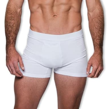Leela Quantum Men’s Underwear, trunks refined with silver fabric, boxers for men in different sizes and color, large, E M F Blocking Underwear for Men