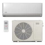 BLACK+DECKER 12,000 BTU Inverter Mini Split Air Conditioner with Heat Pump, Ductless Mini-Split Inverter Air Conditioner Cools & Heats Up To 550 Sq. Ft., Remote Control, 20.8 SEER, 115V, White