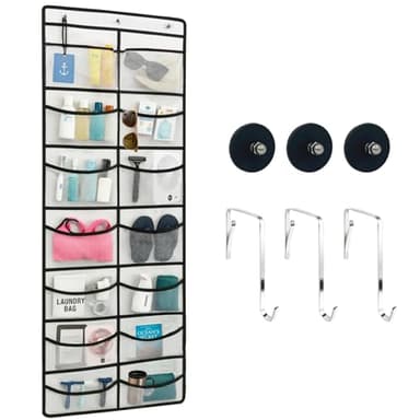 ANNISITE Magnetic Cruise Organizer, 14 Large Durable Pockets Over The Door Organizer For Cruise Ships, Magnetic & Hanging Cruise Organizer, Cruise Essentials 2026 （ 67" x 21.6"）