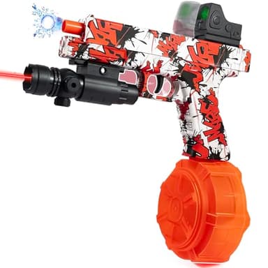 MESWEND Gel Splat Blaster Automatic, Electric Splat Toy with Goggles, Orange