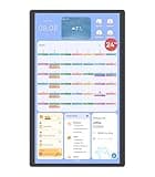 Cozyla 24 Inch Digital Calendar Wall Touch Screen Chore Chart To Do List Notepad Electronic Smart Calendar Digital for Family Meal Planner Support All App Via App Store Android Tablet Wall Mount Black