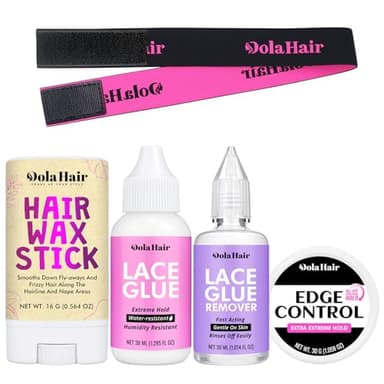 Dolahair Lace Wig Glue Kit - Waterproof Lace Front Adhesive for Wigs (Glue Kit-5pcs)